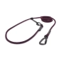 Preview: EASYLONG Hundeleine TWIST - M - 3,5m - schwarz mit pinken Stichen